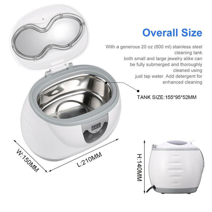 Ultrasonic Digital Jewelry Cleaner Machine by HitMyNeed