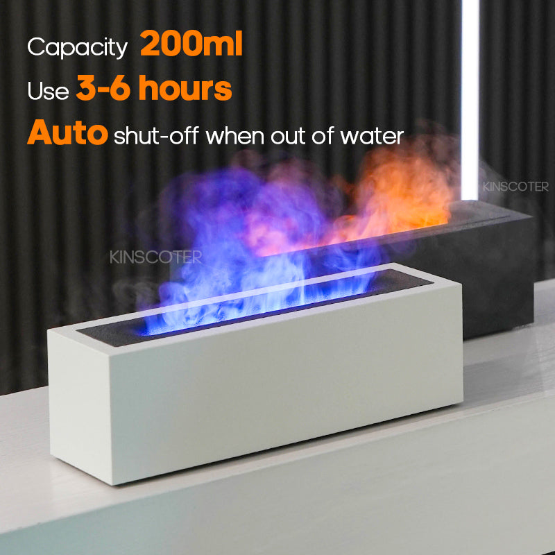Ultrasonic Flame-Effect Aroma Diffuser 200ml by HitMyNeed