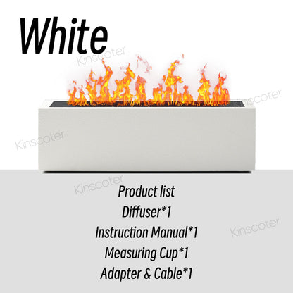 Ultrasonic Flame-Effect Aroma Diffuser 200ml white by HitMyNeed