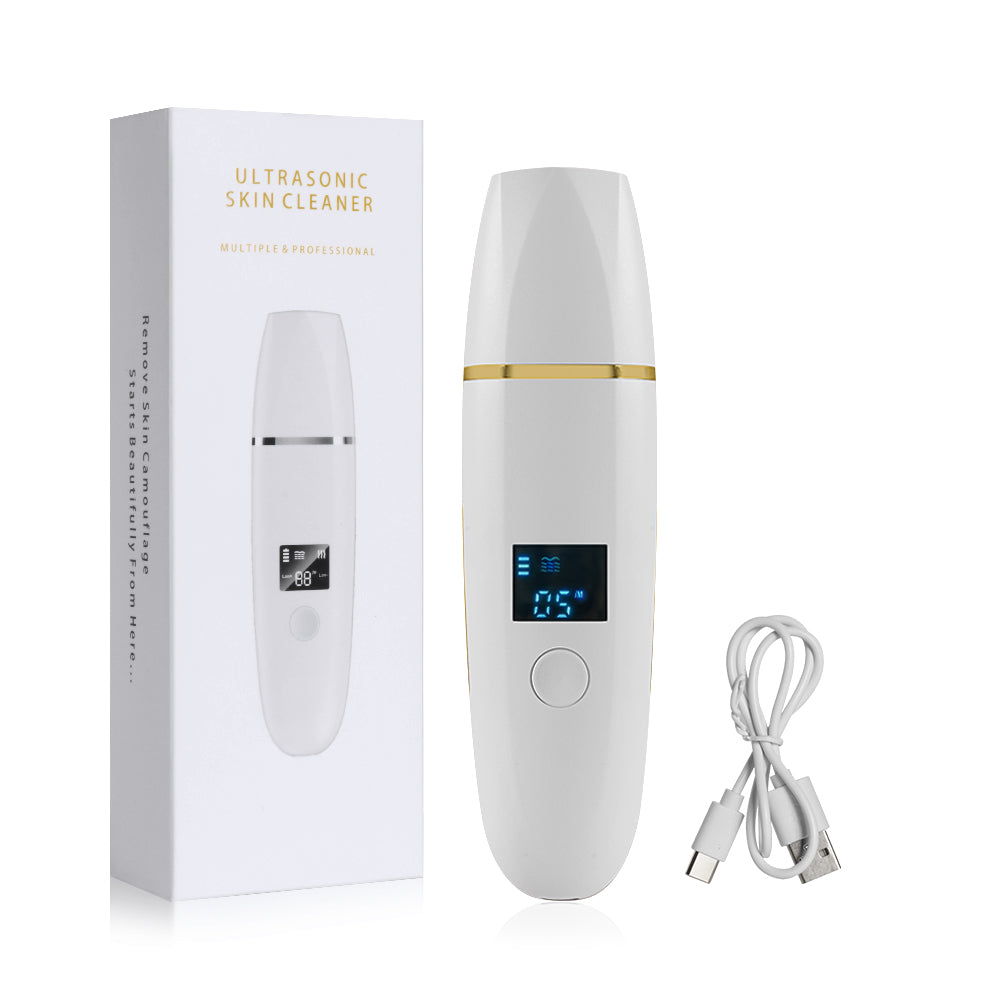 Ultrasonic Skin Scrubber Blackhead Remover white by HitMyNeed