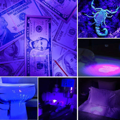 Ultraviolet LED Flashlight with Money Detector by HitMyNeed