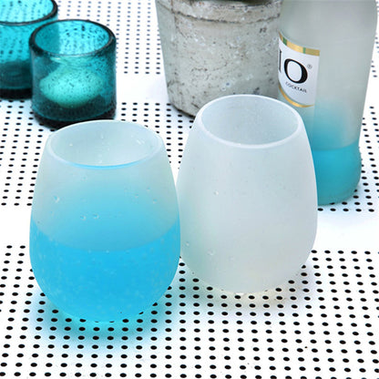 Unbreakable Silicone Wine Glasses Set of 4 by HitMyNeed
