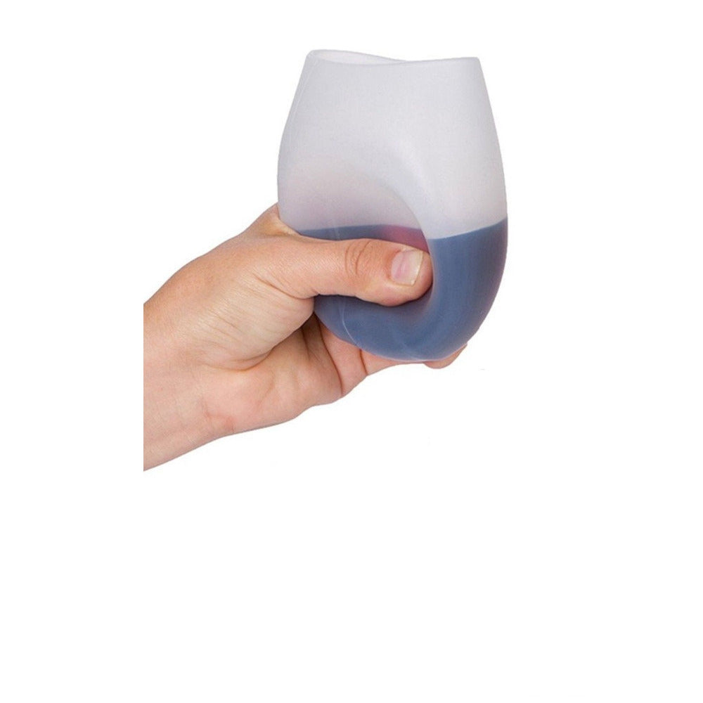 Unbreakable Stemless Silicone Wine Glasses by HitMyNeed