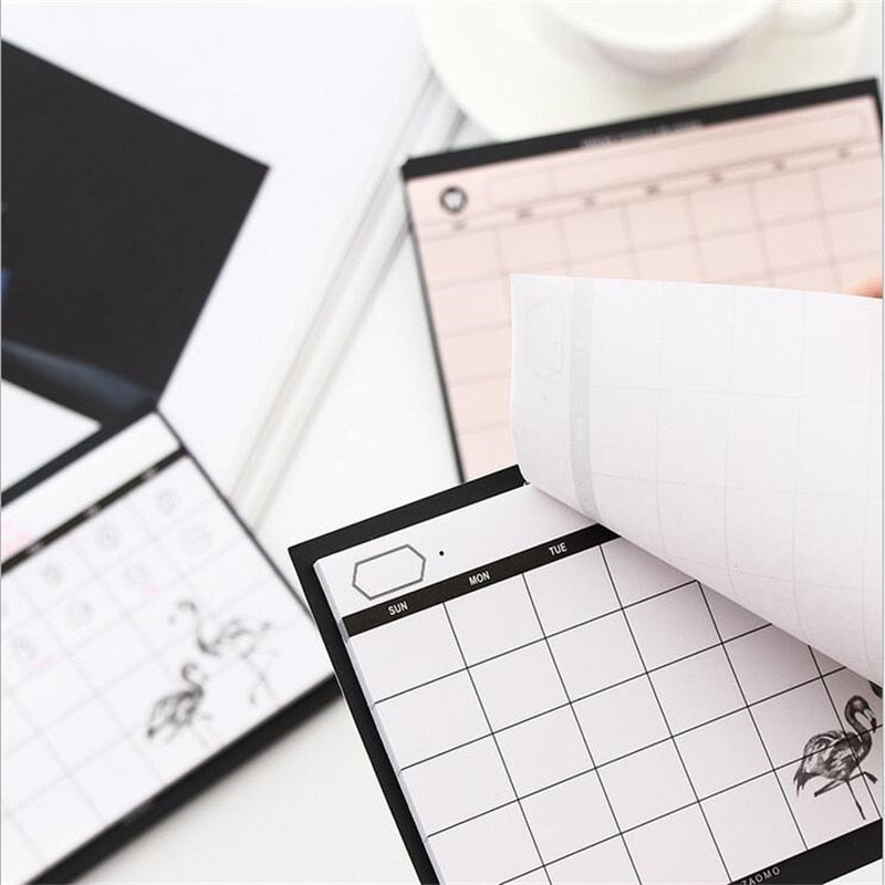 Undated Monthly Planner Paper Pad, 30 Sheets by HitMyNeed