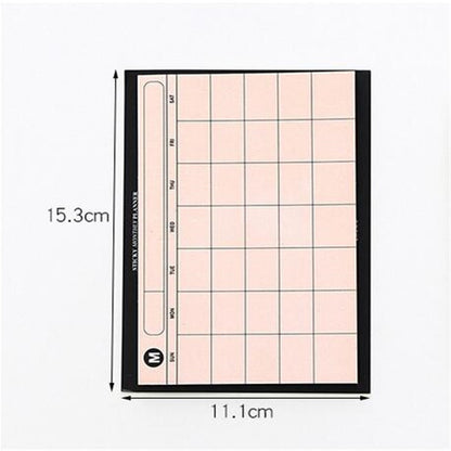 Undated Monthly Planner Paper Pad, 30 Sheets by HitMyNeed