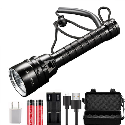 Underwater Diving LED Flashlight Torch 200-500m by HitMyNeed