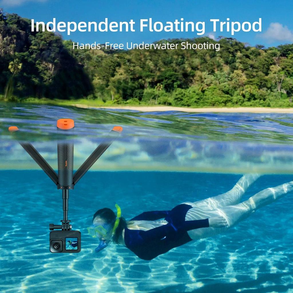 Underwater Floating Selfie Stick Tripod for Action Cams by HitMyNeed