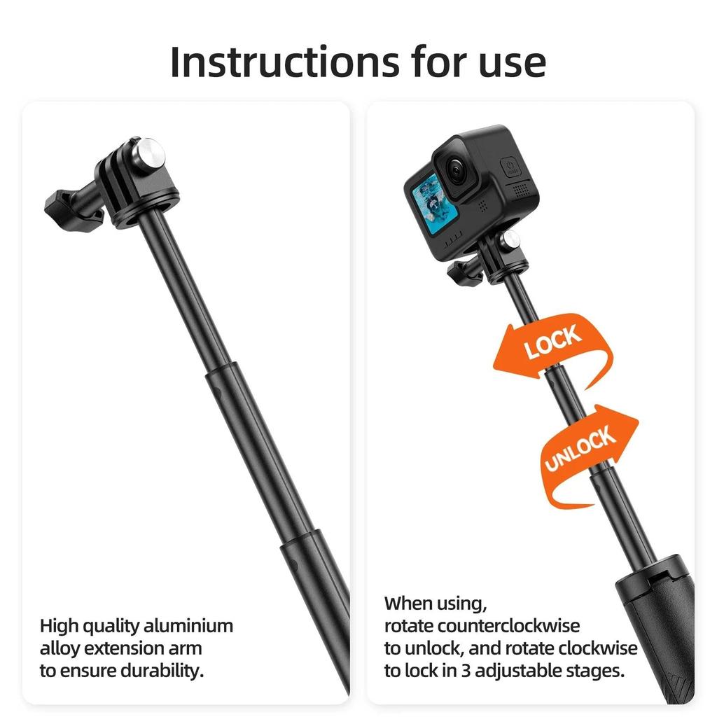Underwater Floating Selfie Stick Tripod for Action Cams by HitMyNeed