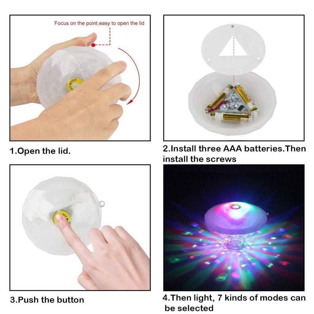 Underwater Waterproof LED Disco Light by HitMyNeed