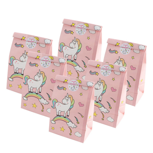 Unicorn Goodie Bags with Stickers, 12-Pack by HitMyNeed