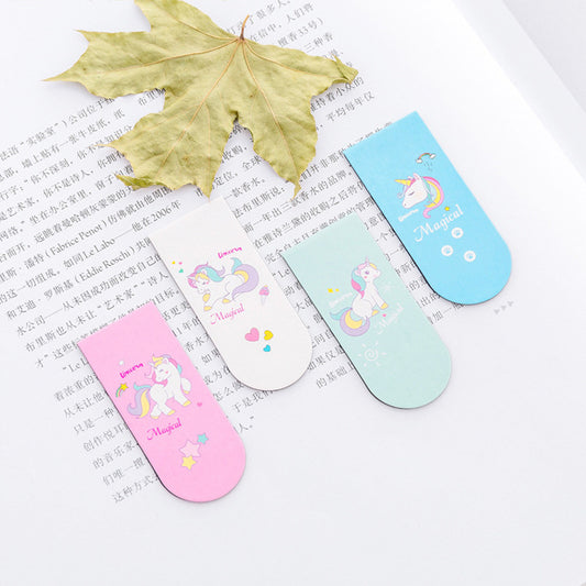 Unicorn Magnetic Bookmarks Set of 4 by HitMyNeed