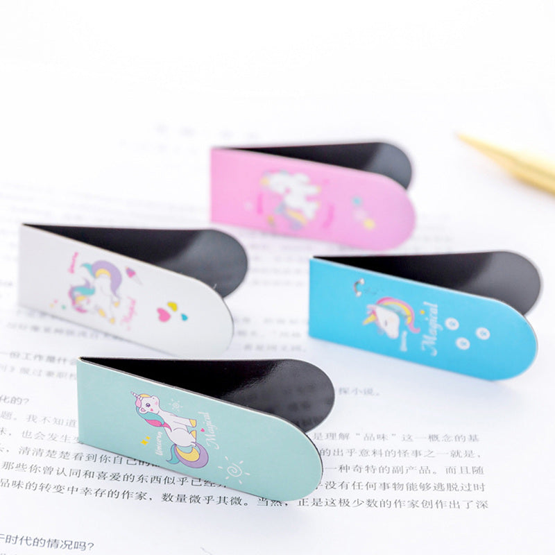 Unicorn Magnetic Bookmarks Set of 4 by HitMyNeed