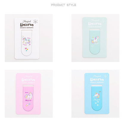 Unicorn Magnetic Bookmarks Set of 4 by HitMyNeed
