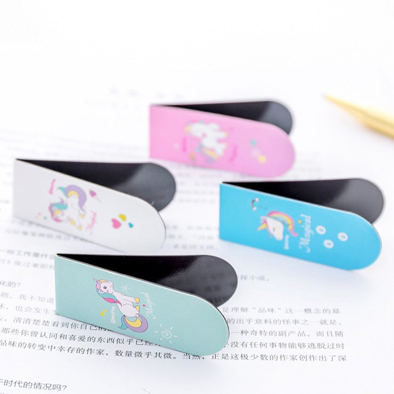 Unicorn Magnetic Page Markers Set of 4 by HitMyNeed