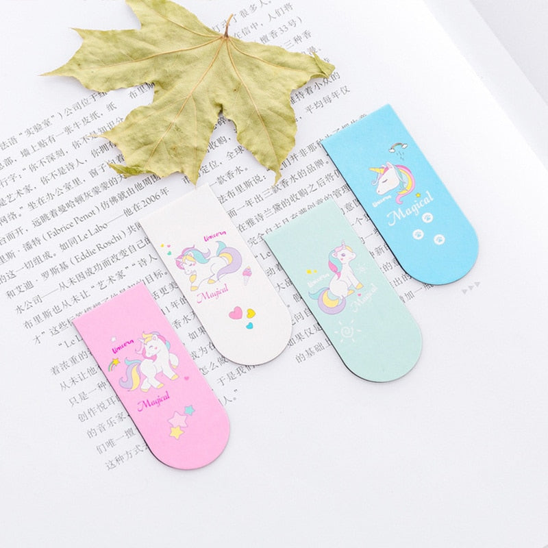 Unicorn Magnetic Page Markers Set of 4 by HitMyNeed