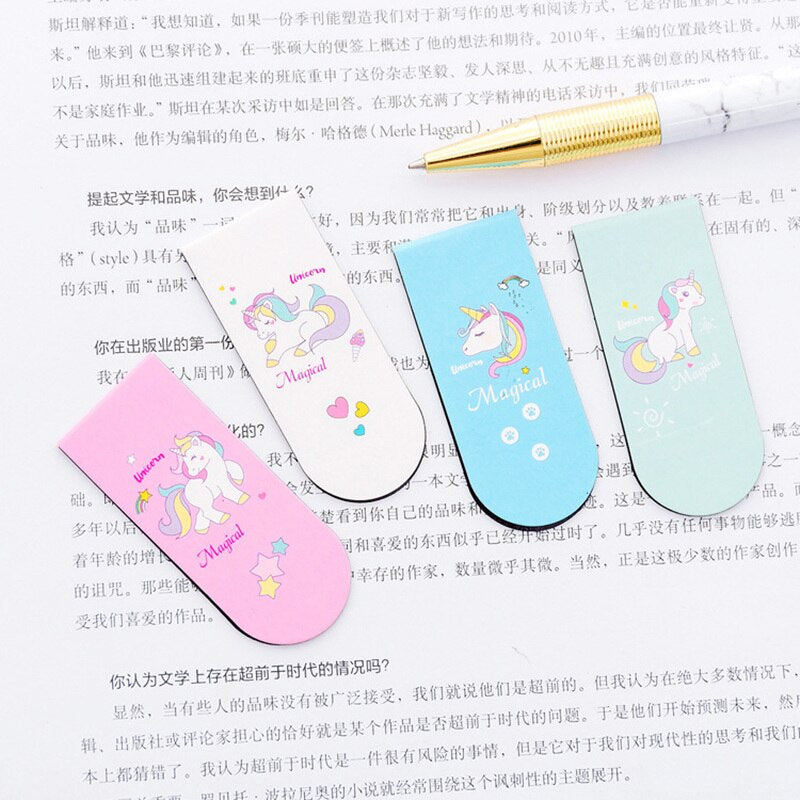 Unicorn Magnetic Page Markers Set of 4 by HitMyNeed