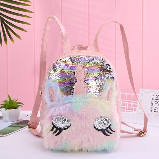 Unicorn Sequin Backpack for Girls, 20 x 28cm by HitMyNeed