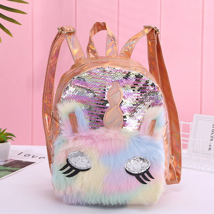 Unicorn Sequin Backpack for Girls, 20 x 28cm by HitMyNeed