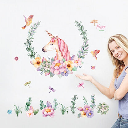 Unicorn Wall Stickers for Kids Bedroom Decor by HitMyNeed