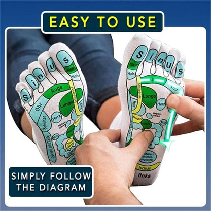 Unisex Acupressure Reflexology Socks Guide by HitMyNeed