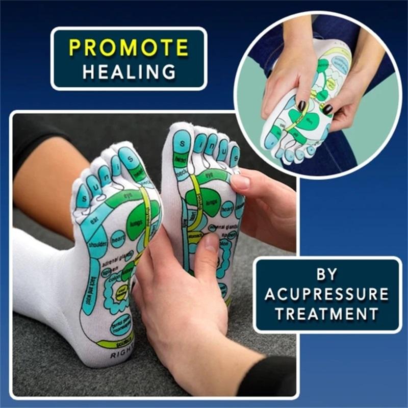 Unisex Acupressure Reflexology Socks Guide by HitMyNeed