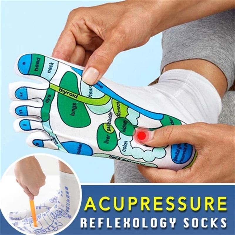 Unisex Acupressure Reflexology Socks Guide by HitMyNeed