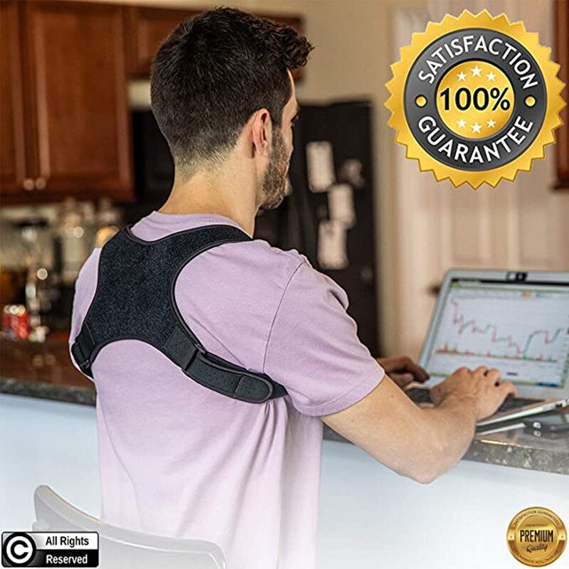 Unisex Adjustable Posture Corrector Back Brace by HitMyNeed