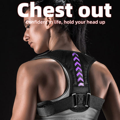 Unisex Adjustable Posture Corrector - Purple m by HitMyNeed
