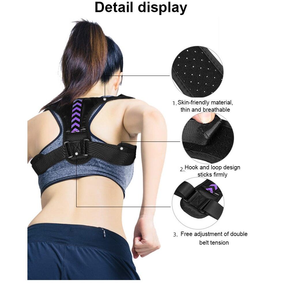Unisex Adjustable Posture Corrector - Purple xl by HitMyNeed