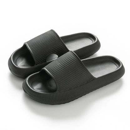 Unisex Anti-Slip Cloud Platform EVA Slide Sandals black 46-47fit-28-29-cm by HitMyNeed