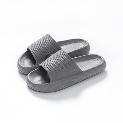 Unisex Anti-Slip Cloud Platform EVA Slide Sandals gray 34-35fit-22-23-cm by HitMyNeed