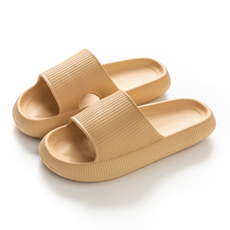 Unisex Anti-Slip Cloud Platform EVA Slide Sandals khaki 32-33fit-21-22-cm by HitMyNeed