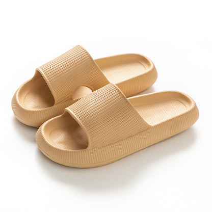 Unisex Anti-Slip Cloud Platform EVA Slide Sandals khaki 32-33fit-21-22-cm by HitMyNeed