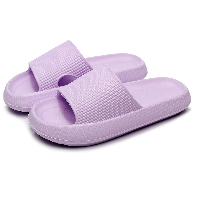Unisex Anti-Slip Cloud Platform EVA Slide Sandals purple 32-33fit-21-22-cm by HitMyNeed