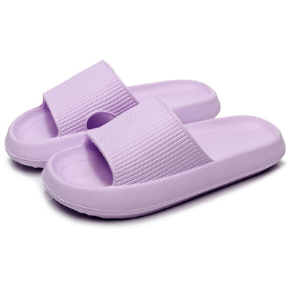 Unisex Anti-Slip Cloud Platform EVA Slide Sandals purple 32-33fit-21-22-cm by HitMyNeed