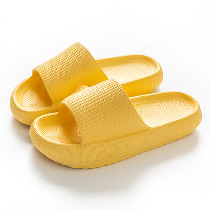 Unisex Anti-Slip Cloud Platform EVA Slide Sandals yellow 46-47fit-28-29-cm by HitMyNeed