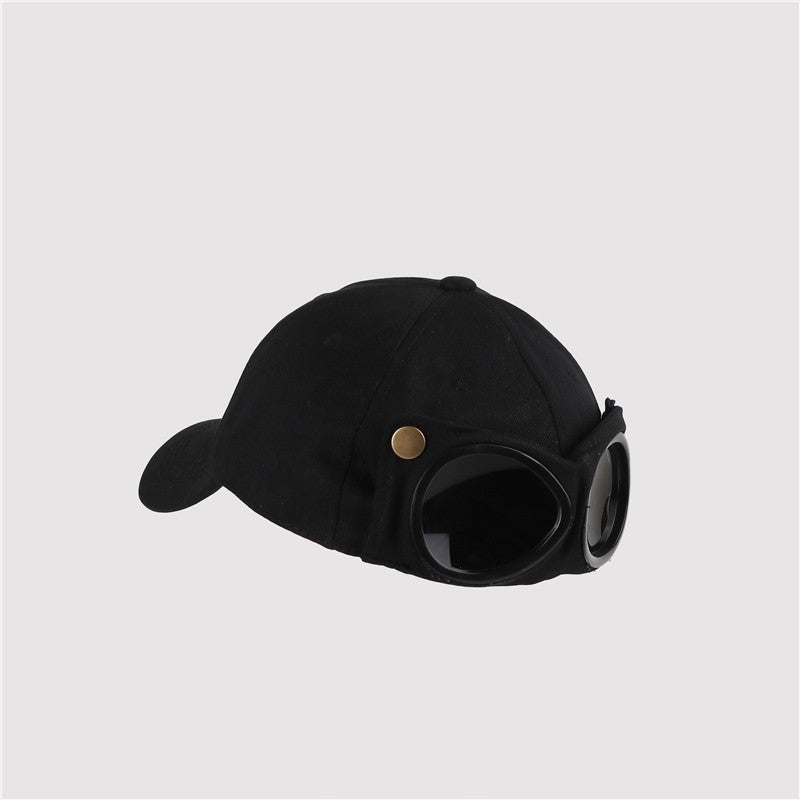 Unisex Aviator Sunglasses Baseball Cap for Summer black by HitMyNeed