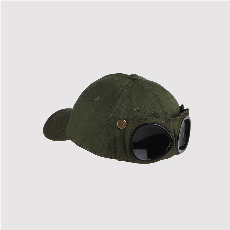 Unisex Aviator Sunglasses Baseball Cap for Summer green by HitMyNeed