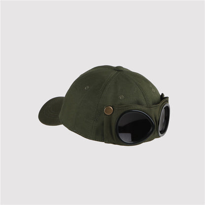 Unisex Aviator Sunglasses Baseball Cap for Summer green by HitMyNeed