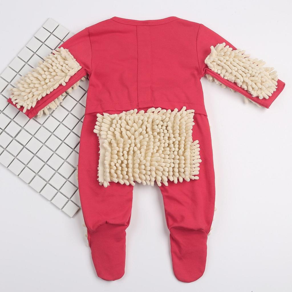 Unisex Baby Mop Crawling Suit Overall by HitMyNeed