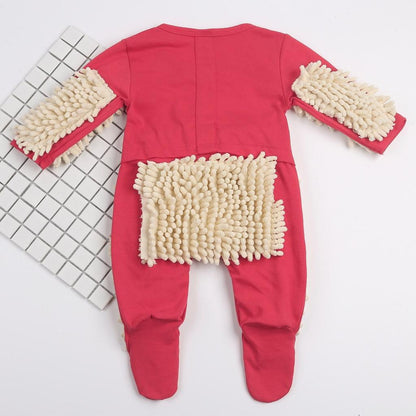 Unisex Baby Mop Crawling Suit Overall by HitMyNeed