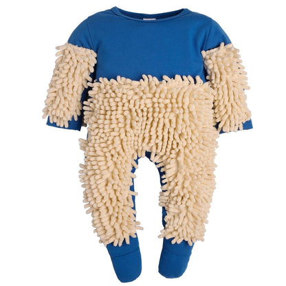Unisex Baby Mop Crawling Suit Overall by HitMyNeed