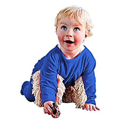 Unisex Baby Mop Crawling Suit Overall by HitMyNeed