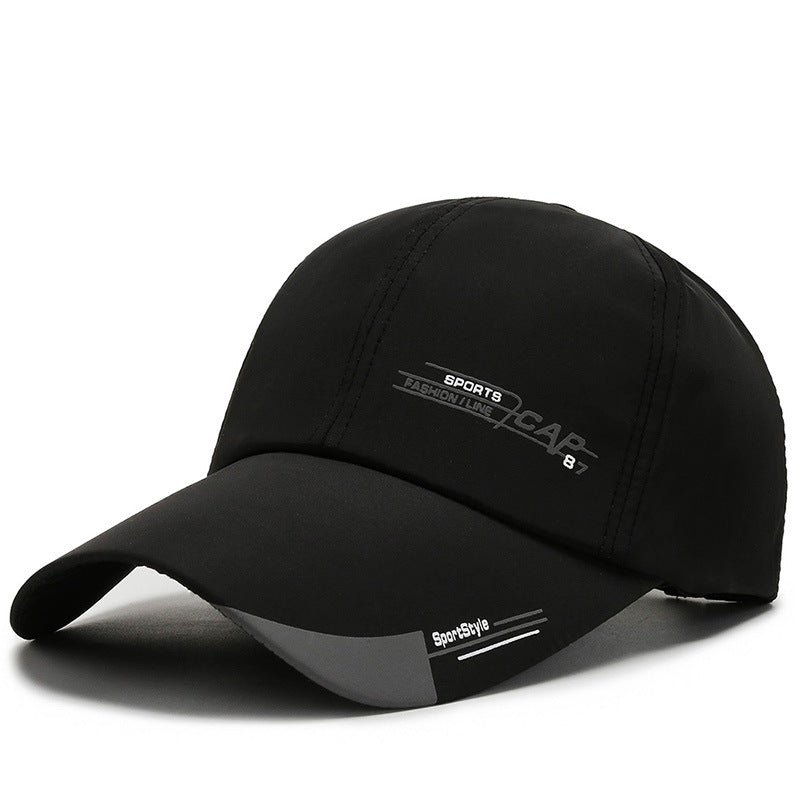 Unisex Cotton Baseball Cap with Adjustable Snapback black by HitMyNeed
