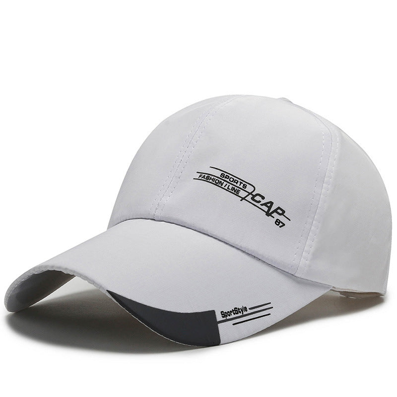 Unisex Cotton Baseball Cap with Adjustable Snapback white by HitMyNeed