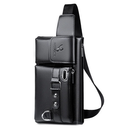 Unisex Crossbody Sports Waist and Chest Bag black by HitMyNeed