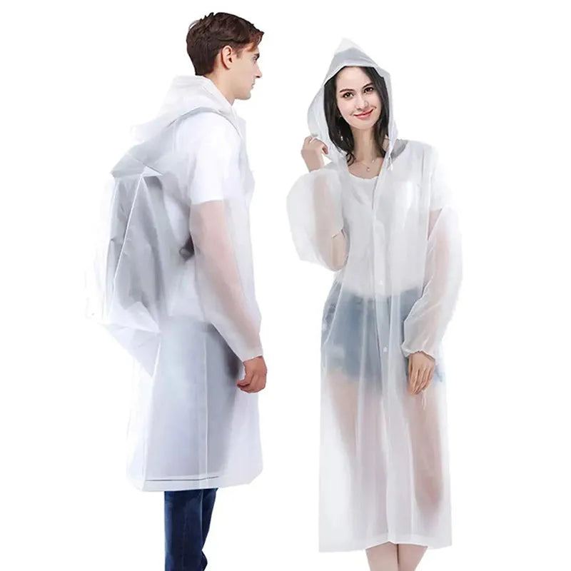 Unisex EVA Waterproof Hooded Raincoat Poncho by HitMyNeed