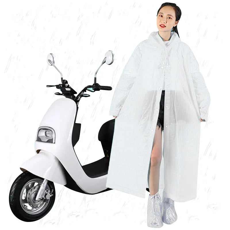Unisex EVA Waterproof Hooded Raincoat Poncho by HitMyNeed