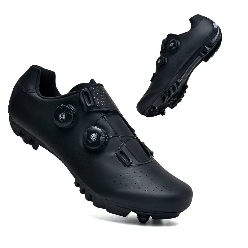 Unisex Flat MTB Cycling Shoes with Cleat Compatibility by HitMyNeed