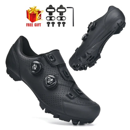 Unisex Flat MTB Cycling Shoes with Cleat Compatibility s1-black-mtb-cleat 42.0 by HitMyNeed